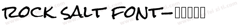 rock salt font字体转换